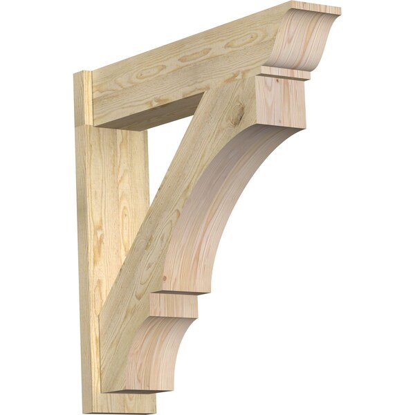 Ekena Millwork Balboa Traditional Rough Sawn Outlooker, Douglas Fir, 8"W x 36"D x 36"H OUT08X36X36BOA01RDF - main